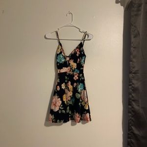 Blue floral dress